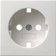Gira 092003 Abdeckung für SCHUKO-Steckdose 16 A 250 V~, System 55, reinweiß glänzend