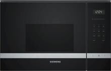 Siemens BF525LMS0 iQ500 Einbau-Mikrowelle, 800 W, 20l, cookControl7, LED-Beleuchtung, 25,5 cm Glas-Drehteller, Edelstahl