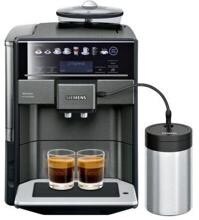 Siemens TE657F09DE EQ.6 extraKlasse Kaffeevollautomat, 19 bar, 1500 W, Display, oneTouch DoubleCup, Kannenfunktion, dark inox