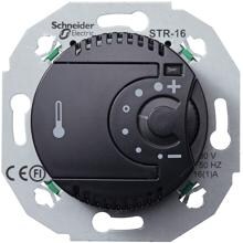 Elso WDE011624 Elektronischer Temperaturregler mit Zentralplatte, Renova, schwarz