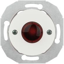 Elso WDE011080 Leuchtmakierung mit Zentralplatte, Linse rot, Renova, weiß