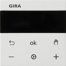 Gira 539303 System 3000 Raumtemperaturregler Display, System 55, reinweiß glänzend