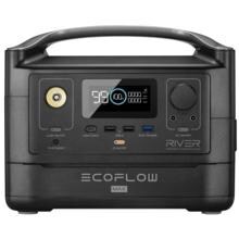 EcoFlow RIVER Max Portable Power Station, 576Wh, unterstützt 12V DC, schwarz