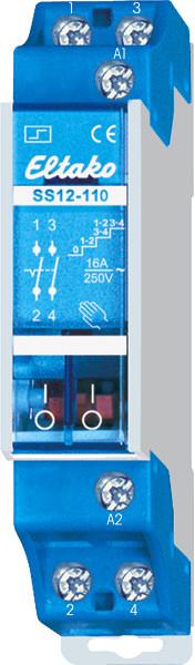 Eltako SS12-110 12V AC Serien Stromstroßschalter 1+1 Schließer Stromstoß NEU ein 